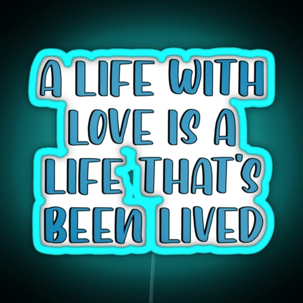 Ed Sheeran Lyrics Tank Top RGB Neon Sign