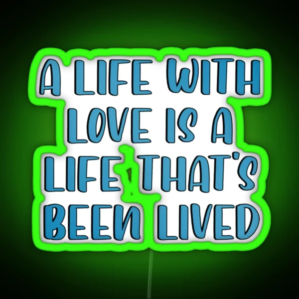Ed Sheeran Lyrics Tank Top RGB Neon Sign