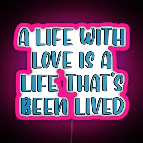 Ed Sheeran Lyrics Tank Top RGB Neon Sign