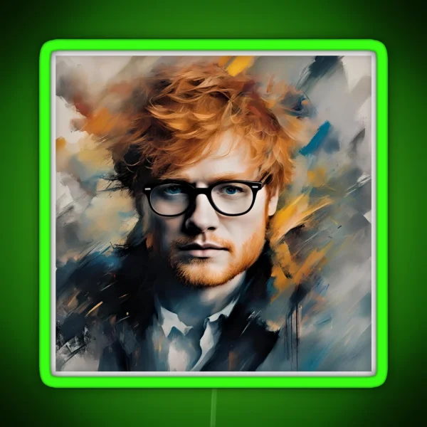 Ed Sheeran S Portrait RGB Neon Sign