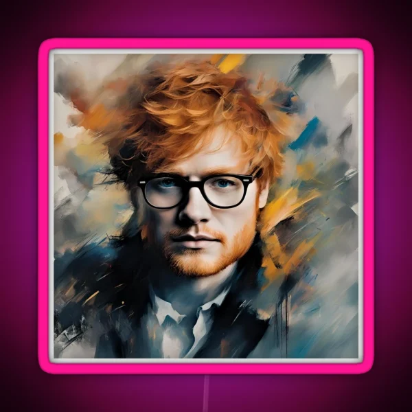 Ed Sheeran S Portrait RGB Neon Sign