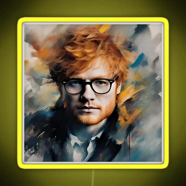 Ed Sheeran S Portrait RGB Neon Sign