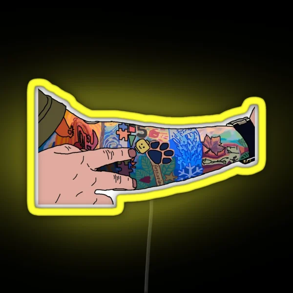 Ed Sheeran S Tattoo Sleeve RGB Neon Sign