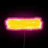 RGB neon light box display of Ed's Subtract album artwork
