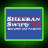 Ed Sheeran and Taylor Swift inspired 2024 presidential election campaign sign.