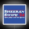 Ed Sheeran and Taylor Swift Inspired 2024 Presidential Election Home Decor Sign