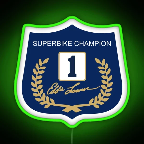 Eddie Lawson Superbike Champion RGB Neon Sign
