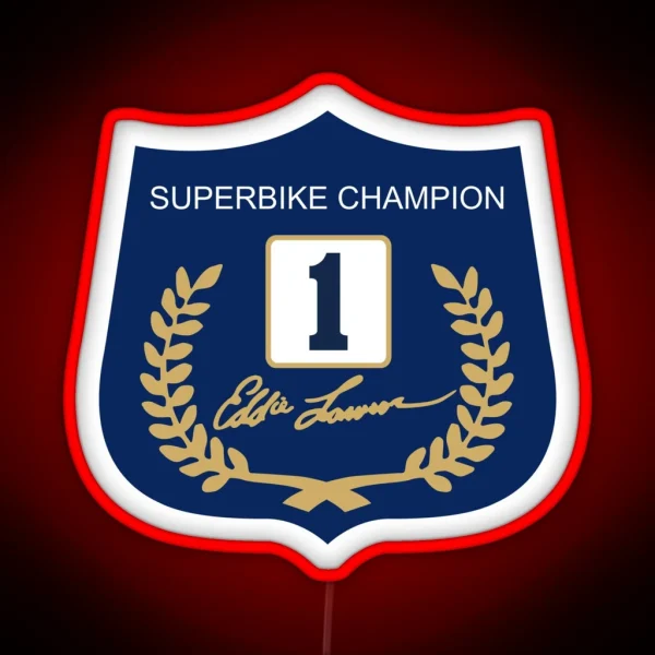 Eddie Lawson Superbike Champion RGB Neon Sign
