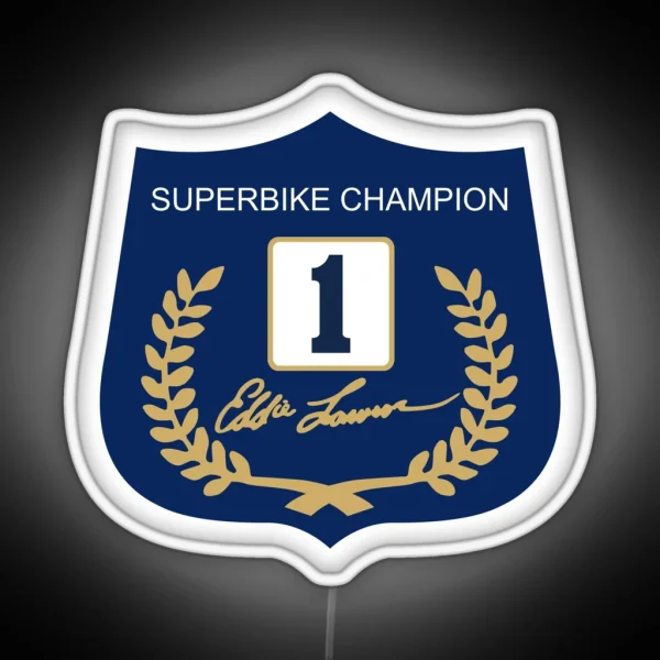 Eddie Lawson Superbike Champion RGB Neon Sign