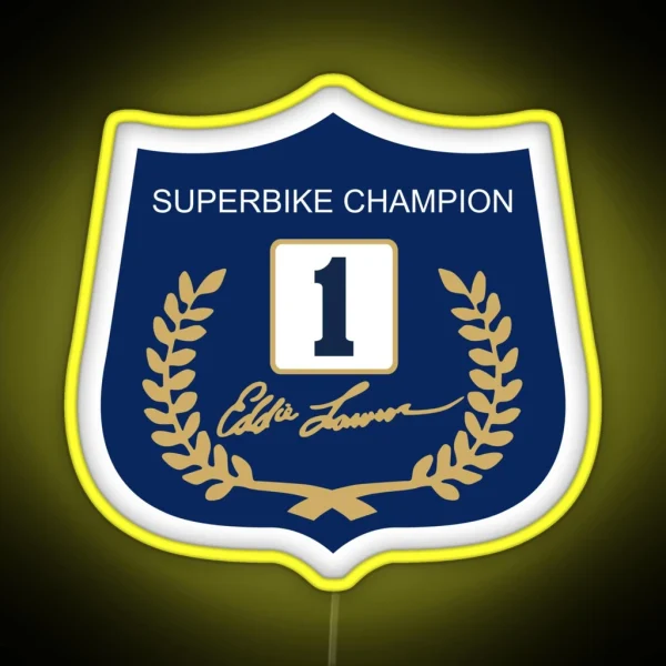 Eddie Lawson Superbike Champion RGB Neon Sign