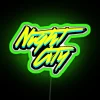 Modern Edge-Lit White Neon RGB Sign with Electric Home Decor Touch