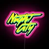 Dazzling edge-lit white RGB LED neon sign with running design