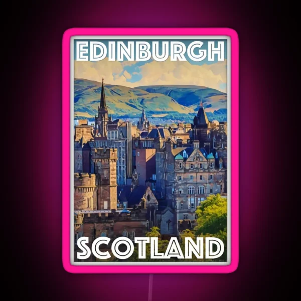 Edinburgh Scotland RGB Neon Sign