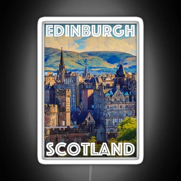 Edinburgh Scotland RGB Neon Sign