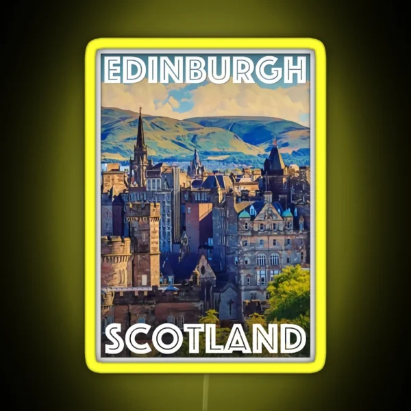Edinburgh Scotland RGB Neon Sign