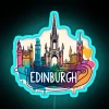 Vibrant Edinburgh Scotland RGB Neon Sign Illuminates Your Home Decor Space