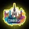 Vibrant Edinburgh Scotland RGB Neon Sign with Colour Changing LED Lighting