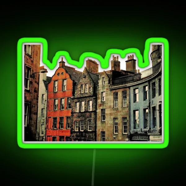 Edinburgh Skyline RGB Neon Sign