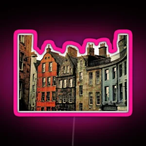 Edinburgh Skyline RGB Neon Sign