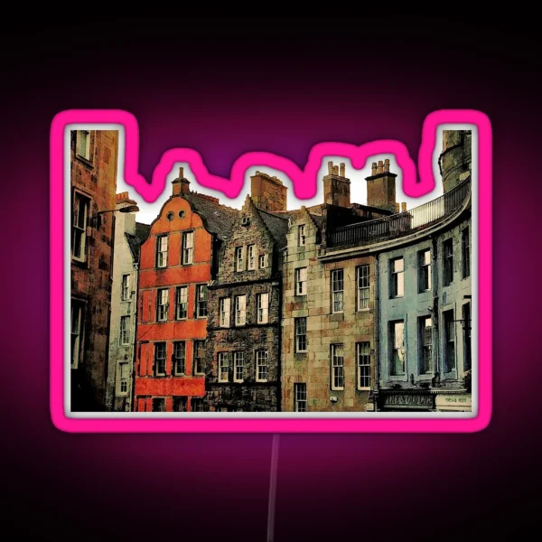 Edinburgh Skyline RGB Neon Sign