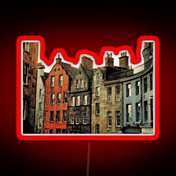 Edinburgh Skyline RGB Neon Sign