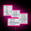 Customizable dynamic color changing neon rgb led signage display artwork