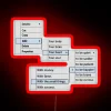 Edit your style with bright vibrant RGB neon lettering glow