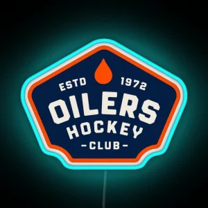 Edmonton Oilers Club Badge RGB Neon Sign