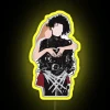Whimsical Gothic Inspired RGB Neon Sign with Edward Scissorhands Heart Graphics