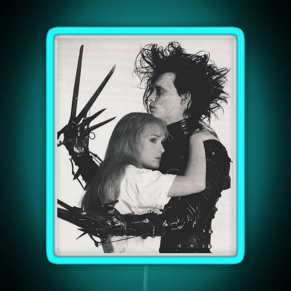 Edward Scissorhands RGB Neon Sign