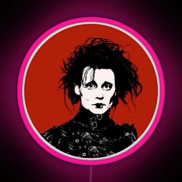 Edward Scissorhands RGB Neon Sign