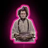 Quirky Edward Scissorhands Iconic Glow Face Mask Neon Sign Artwork