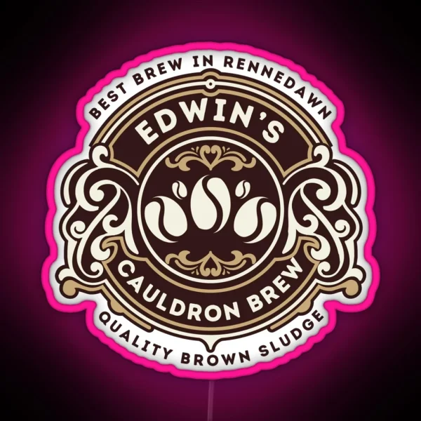 Edwin S Cauldron Brew Assistant To The Villain RGB Neon Sign