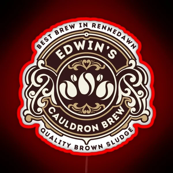 Edwin S Cauldron Brew Assistant To The Villain RGB Neon Sign