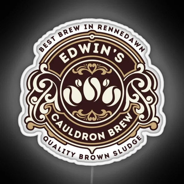 Edwin S Cauldron Brew Assistant To The Villain RGB Neon Sign