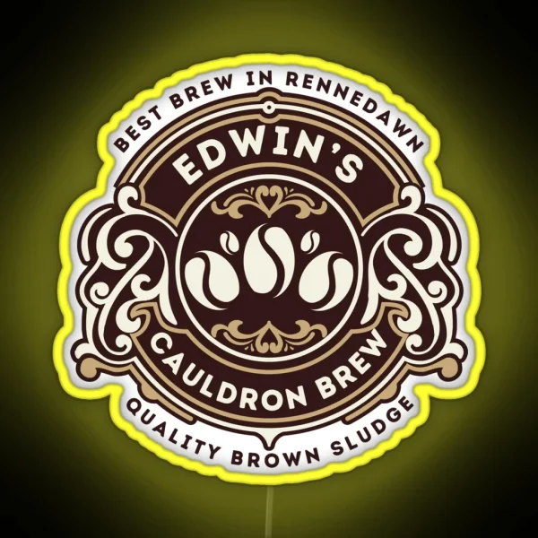 Edwin S Cauldron Brew Assistant To The Villain RGB Neon Sign