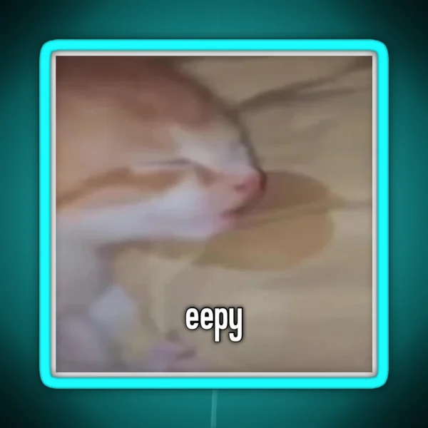Eepy Cat RGB Neon Sign