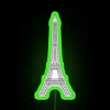 Eiffel Tower Paris City Map Neon Sign Art Illuminated Decoration