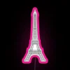Elegant Eiffel Tower Paris Cityscape Wall Art RGB LED Display