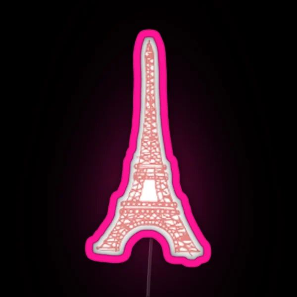 Eiffel Tower RGB Neon Sign