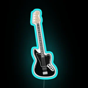 Electric Bass Guitar RGB Neon Sign