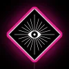 Electric eyes black and white customizable rgb neon signage display