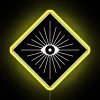 Electric Black and White Neon LED Sign with Vibrant RGB Display