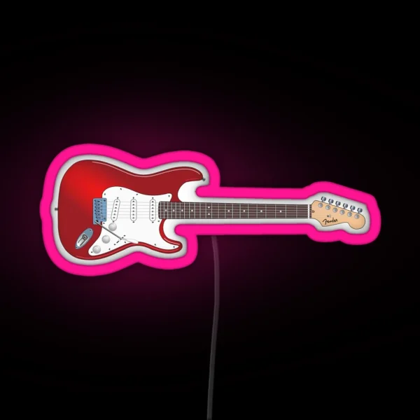 Electric Guitar Music Instrument RGB Neon Sign