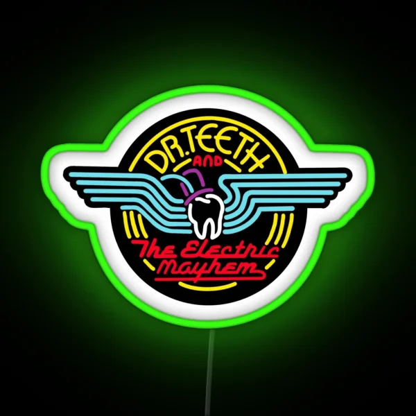 Electric Mayhem Black RGB Neon Sign