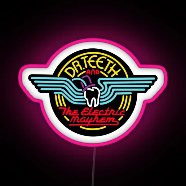 Electric Mayhem Black RGB Neon Sign