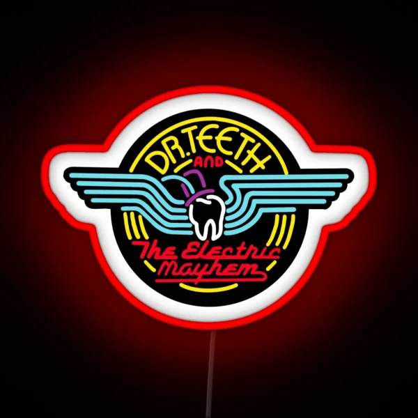 Electric Mayhem Black RGB Neon Sign