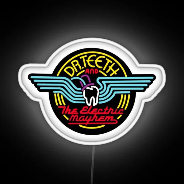 Electric Mayhem Black RGB Neon Sign