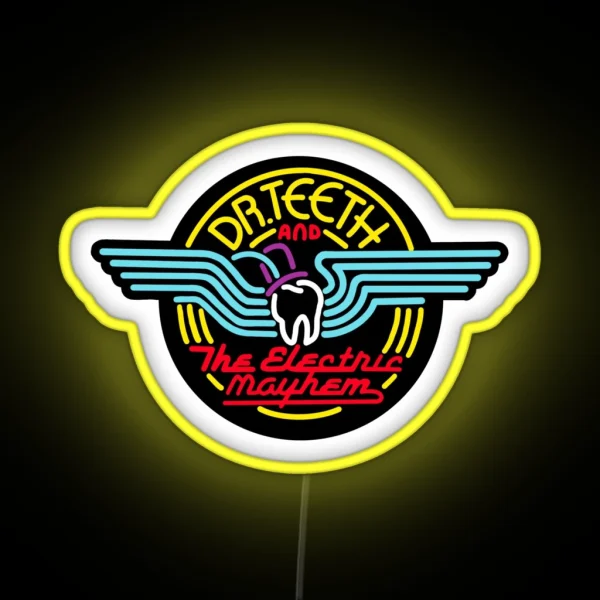 Electric Mayhem Black RGB Neon Sign