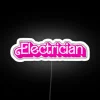 Eye-catching electrician led signs with vibrant rgb color changing options